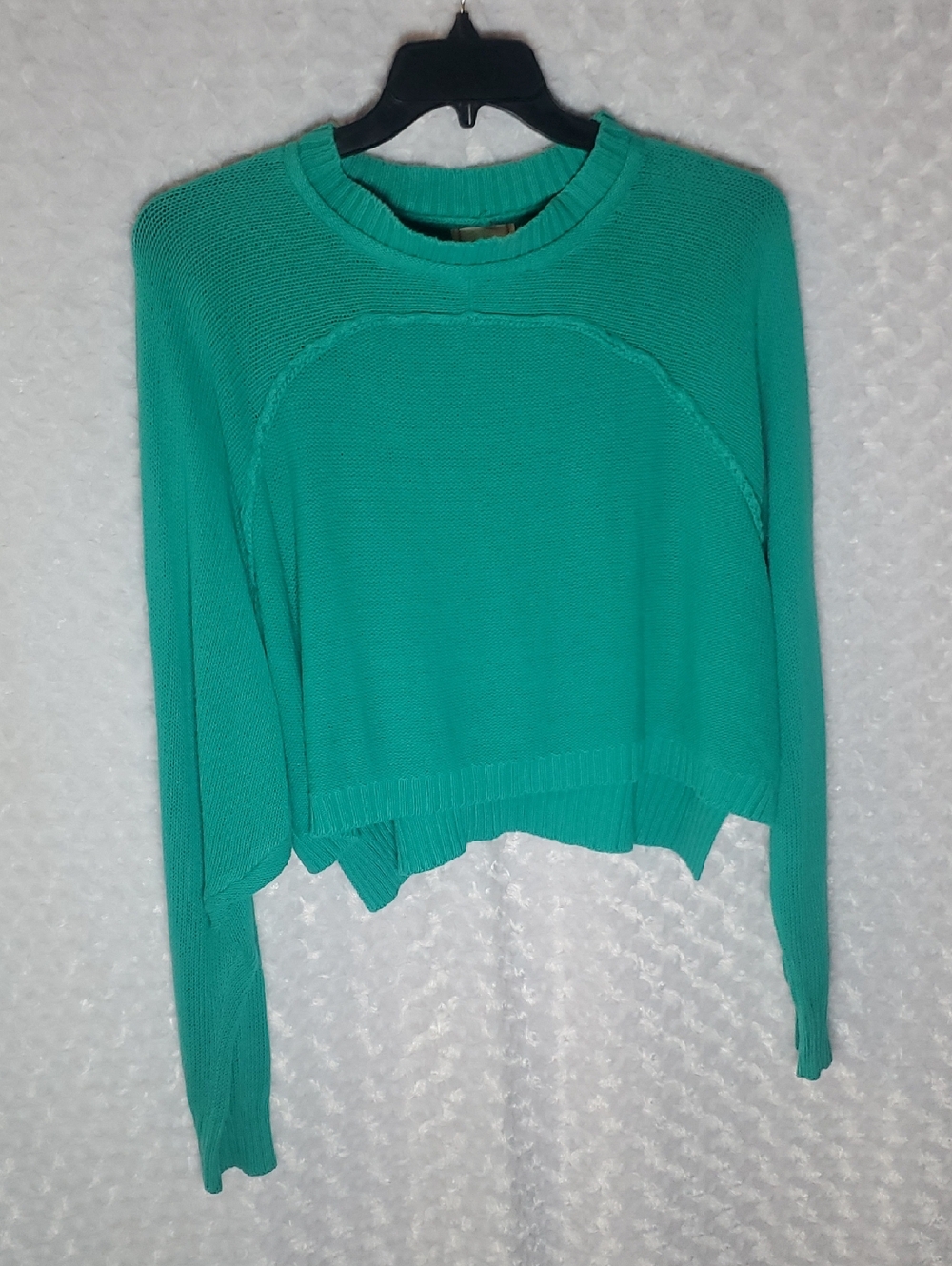 BDG Teal Cropped Knit Top size S